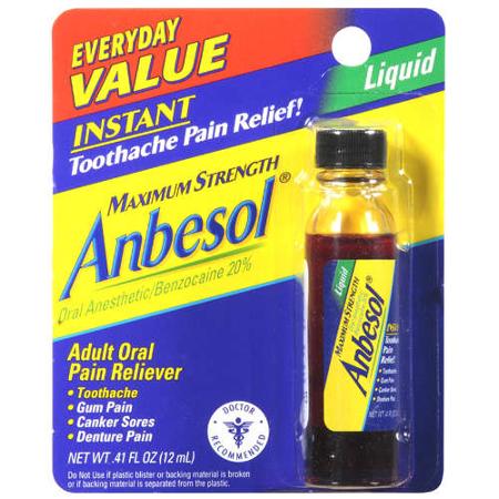 Anbesol Pain Relief, Instant, Maximum Strength, Gel - 0.33 oz